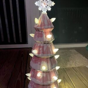 24” Pink Christmas Tree with Lights